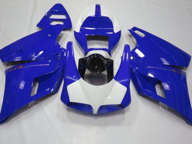 1993-2005 Bleu Brillant & Blanc Ducati 996 748 916 998 Carénage Moto