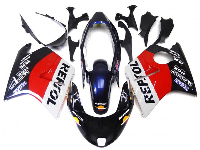 1996-2007 Rouge Noir & Blanc Repsol CBR1100XX Carénage Moto 1996-2007 Rouge Noir & Blanc Repsol CBR1100XX Carénage Moto