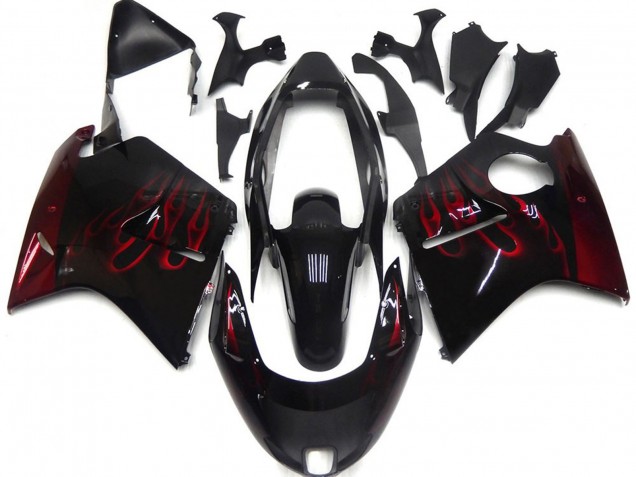 1996-2007 Rouge Profond Flamme CBR1100XX Carénage Moto 1996-2007 Rouge Profond Flamme CBR1100XX Carénage Moto