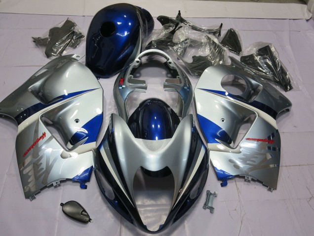 1997-2007 Bleu & Argent GSXR 1300 Carénage Moto 1997-2007 Bleu & Argent GSXR 1300 Carénage Moto
