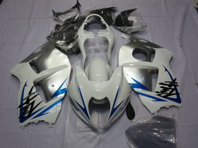 1997-2007 Bleu Blanc & Argent GSXR 1300 Carénage Moto 1997-2007 Bleu Blanc & Argent GSXR 1300 Carénage Moto