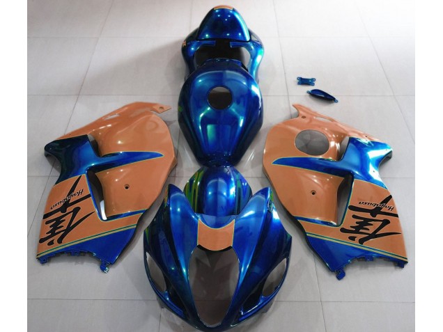 1997-2007 Bleu Brillant & Marron GSXR 1300 Carénage Moto 1997-2007 Bleu Brillant & Marron GSXR 1300 Carénage Moto