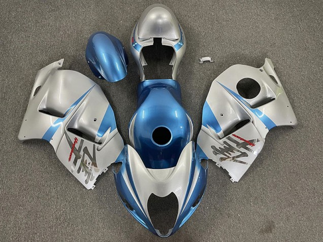 1997-2007 Bleu Clair Brillant & Argent GSXR 1300 Carénage Moto 1997-2007 Bleu Clair Brillant & Argent GSXR 1300 Carénage Moto