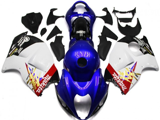 1997-2007 Logo Personnalisé Bleu & Blanc GSXR 1300 Carénage Moto 1997-2007 Logo Personnalisé Bleu & Blanc GSXR 1300 Carénage Moto