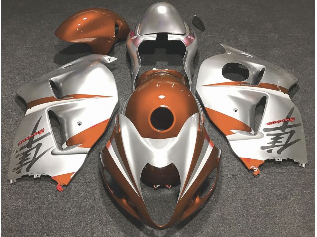 1997-2007 Orange Brillant & Argent GSXR 1300 Carénage Moto 1997-2007 Orange Brillant & Argent GSXR 1300 Carénage Moto