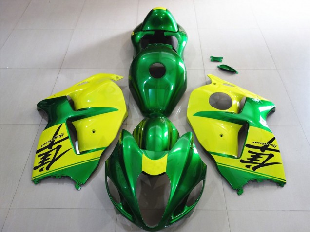 1997-2007 Vert & Jaune GSXR 1300 Carénage Moto 1997-2007 Vert & Jaune GSXR 1300 Carénage Moto