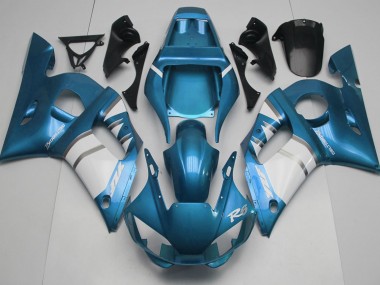 1998-2002 Bleu Clair & Blanc R6 Carénage Moto