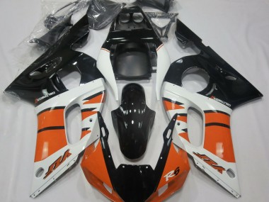 1998-2002 Orange Brillant & Noir R6 Carénage Moto