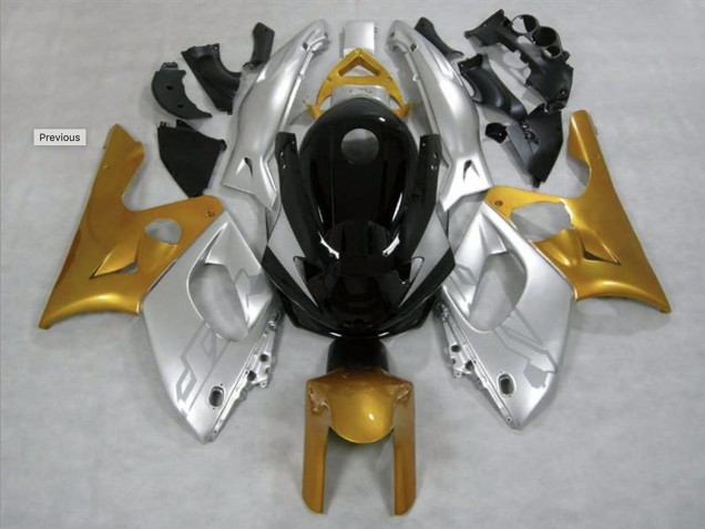 1998-2007 Brillant Or & Argent YZF600 Carénage Moto 1998-2007 Brillant Or & Argent YZF600 Carénage Moto