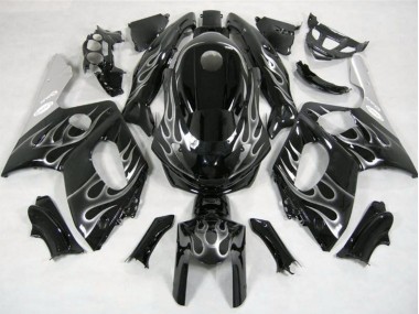 1998-2007 Noir & Argent Flamme YZF600 Carénage Moto