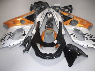 1998-2007 Orange Brillant Argent & Noir YZF600 Carénage Moto