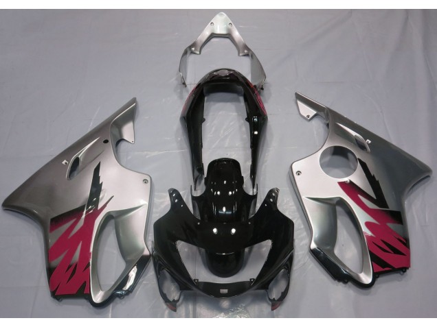 1999-2000 Argent Brillant & Rouge CBR600 F4 Carénage Moto 1999-2000 Argent Brillant & Rouge CBR600 F4 Carénage Moto