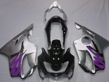 1999-2000 Argent Brillant & Violet CBR600 F4 Carénage Moto