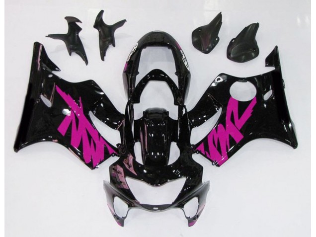 1999-2000 Noir Brillant & Rose CBR600 F4 Carénage Moto 1999-2000 Noir Brillant & Rose CBR600 F4 Carénage Moto