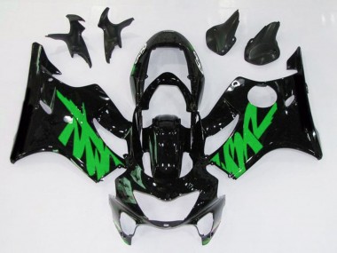 1999-2000 Noir Brillant & Vert CBR600 F4 Carénage Moto