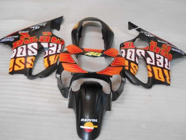 1999-2000 Orange Mat Noir & Rouge CBR600 F4 Carénage Moto