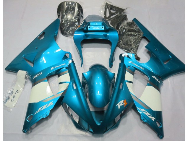 2000-2001 Bleu Clair & Blanc R1 Carénage Moto 2000-2001 Bleu Clair & Blanc R1 Carénage Moto