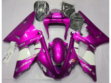 2000-2001 Rose Vif & Blanc R1 Carénage Moto
