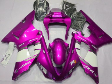 2000-2001 Rose Vif & Blanc R1 Carénage Moto