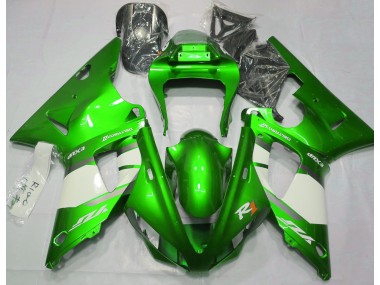 2000-2001 Vert Électrique & Blanc R1 Carénage Moto