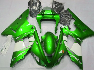 2000-2001 Vert Électrique & Blanc R1 Carénage Moto