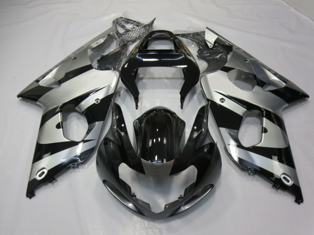 2000-2002 Argent & Noir GSXR 1000 Carénage Moto 2000-2002 Argent & Noir GSXR 1000 Carénage Moto