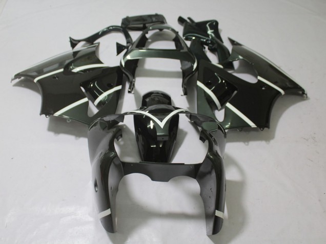 2000-2002 Gris Métallisé & Noir ZX6R Carénage Moto 2000-2002 Gris Métallisé & Noir ZX6R Carénage Moto