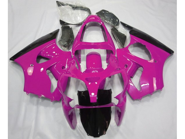 2000-2002 Rose Brillant & Noir ZX6R Carénage Moto 2000-2002 Rose Brillant & Noir ZX6R Carénage Moto