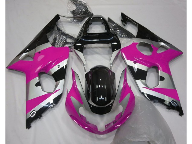 2000-2002 Style Argent Rose OEM GSXR 1000 Carénage Moto 2000-2002 Style Argent Rose OEM GSXR 1000 Carénage Moto
