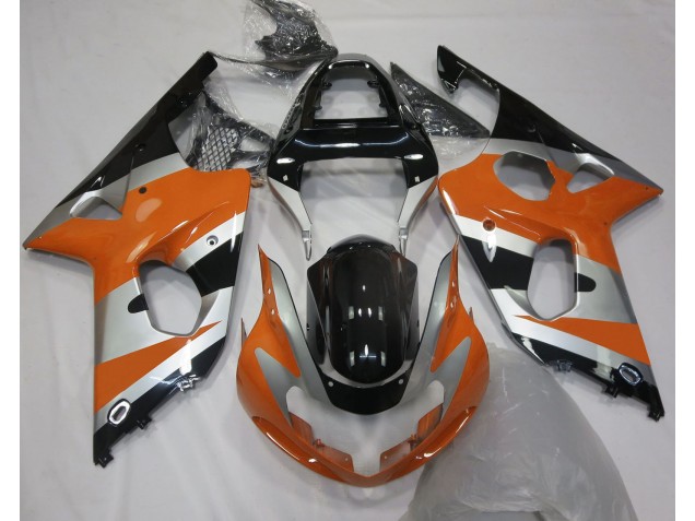 2000-2002 Style Orange Argent OEM GSXR 1000 Carénage Moto 2000-2002 Style Orange Argent OEM GSXR 1000 Carénage Moto