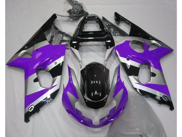 2000-2002 Style Violet Argent OEM GSXR 1000 Carénage Moto 2000-2002 Style Violet Argent OEM GSXR 1000 Carénage Moto