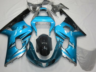 2001-2003 Bleu Clair & Argent GSXR 600-750 Carénage Moto