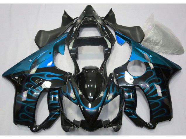 2001-2003 Bleu Clair Flamme CBR600 F4i Carénage Moto 2001-2003 Bleu Clair Flamme CBR600 F4i Carénage Moto