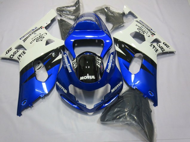 2001-2003 Bleu & Noir GSXR 600-750 Carénage Moto 2001-2003 Bleu & Noir GSXR 600-750 Carénage Moto