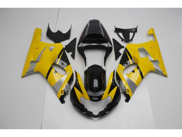 2001-2003 Jaune & Noir GSXR 600-750 Carénage Moto 2001-2003 Jaune & Noir GSXR 600-750 Carénage Moto