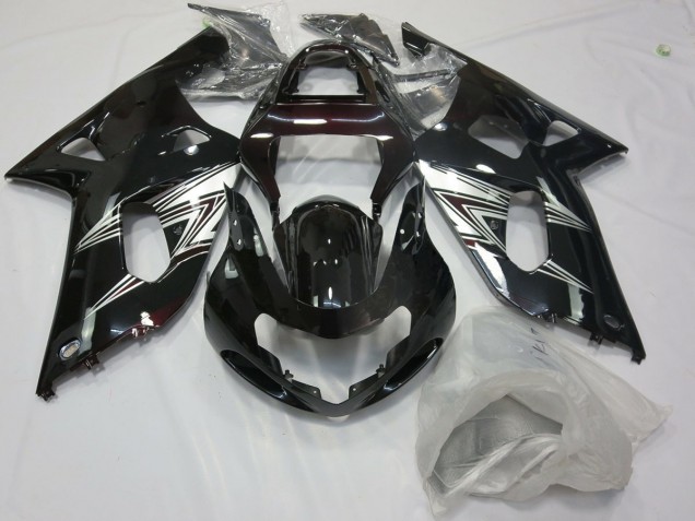 2001-2003 Noir Argent GSXR 600-750 Carénage Moto