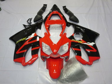 2001-2003 Noir Brillant & Rouge CBR600 F4i Carénage Moto