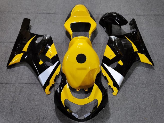 2001-2003 Noir & Jaune GSXR 600-750 Carénage Moto 2001-2003 Noir & Jaune GSXR 600-750 Carénage Moto