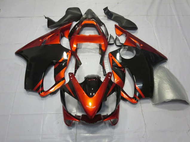 2001-2003 Orange Foncé & Noir CBR600 F4i Carénage Moto 2001-2003 Orange Foncé & Noir CBR600 F4i Carénage Moto