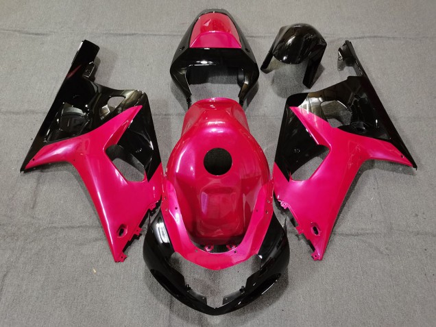 2001-2003 Rose Brillant & Noir GSXR 600-750 Carénage Moto 2001-2003 Rose Brillant & Noir GSXR 600-750 Carénage Moto