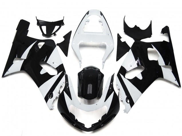 2001-2003 Style Blanc & Noir OEM GSXR 600-750 Carénage Moto 2001-2003 Style Blanc & Noir OEM GSXR 600-750 Carénage Moto