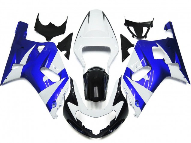 2001-2003 Style Bleu & Blanc Éclatant OEM GSXR 600-750 Carénage Moto 2001-2003 Style Bleu & Blanc Éclatant OEM GSXR 600-750 Carénage Moto