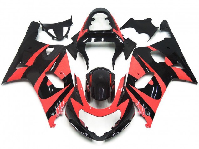 2001-2003 Style Personnalisé OEM Rouge Clair GSXR 600-750 Carénage Moto 2001-2003 Style Personnalisé OEM Rouge Clair GSXR 600-750 Carénage Moto