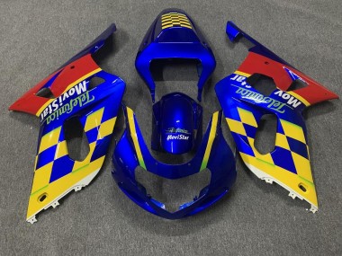 2001-2003 Telefonica GSXR 600-750 Carénage Moto