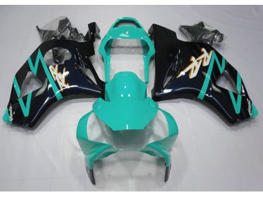 2002-2003 Noir Brillant & Cyan CBR954RR Carénage Moto
