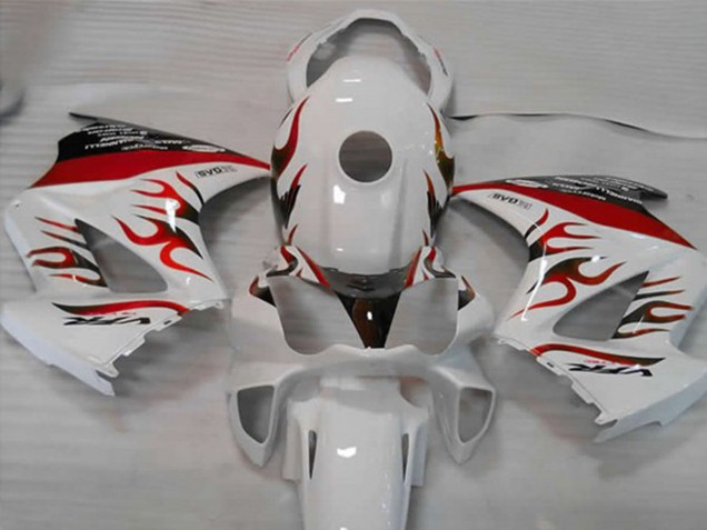 2002-2012 Bianco Rosso Fiamma VFR800 Carénage Moto 2002-2012 Bianco Rosso Fiamma VFR800 Carénage Moto