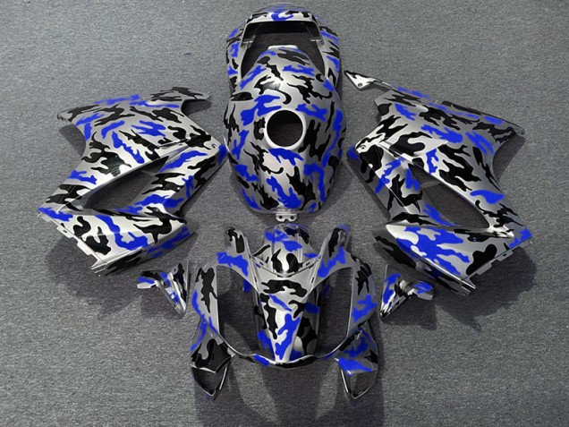 2002-2012 Bleu Camouflage VFR800 Carénage Moto 2002-2012 Bleu Camouflage VFR800 Carénage Moto