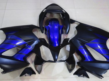2002-2012 Noir Mat & Bleu VFR800 Carénage Moto
