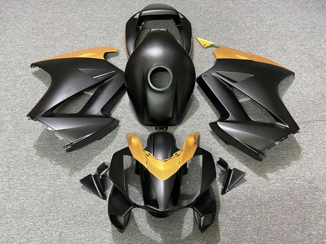 2002-2012 Noir Mat & Or VFR800 Carénage Moto 2002-2012 Noir Mat & Or VFR800 Carénage Moto