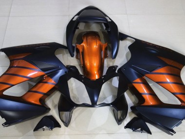 2002-2012 Noir Mat & Orange VFR800 Carénage Moto